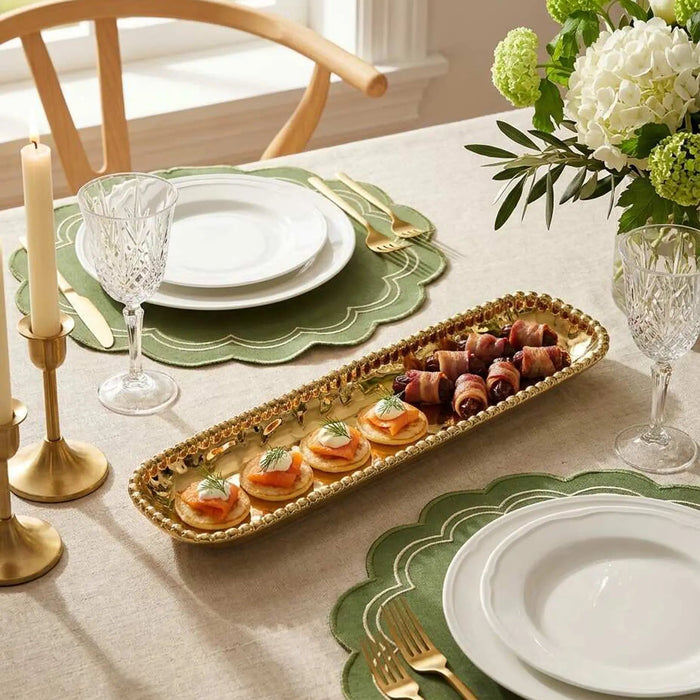 Eva Gold Beaded Tray