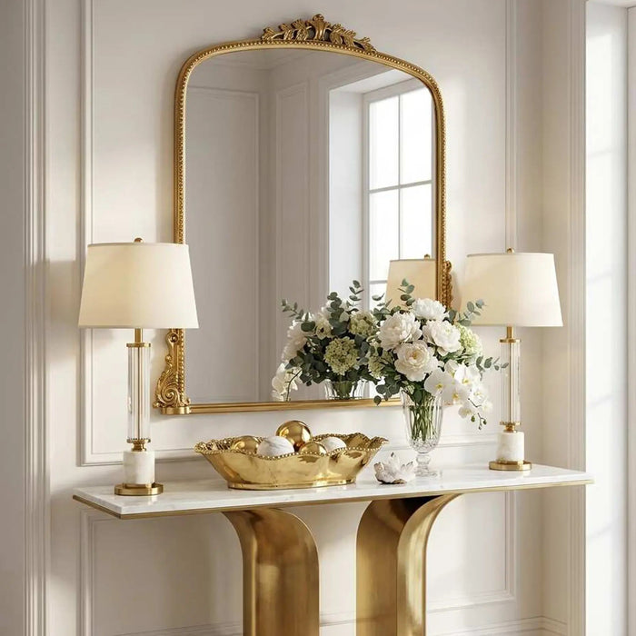 Eva Gold Beaded Wavy Bowl
