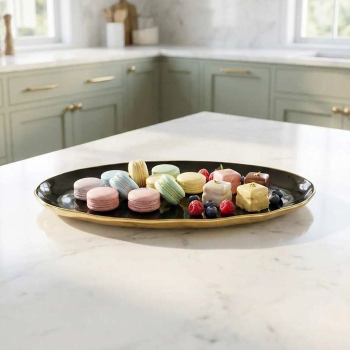Noir Oval Platter
