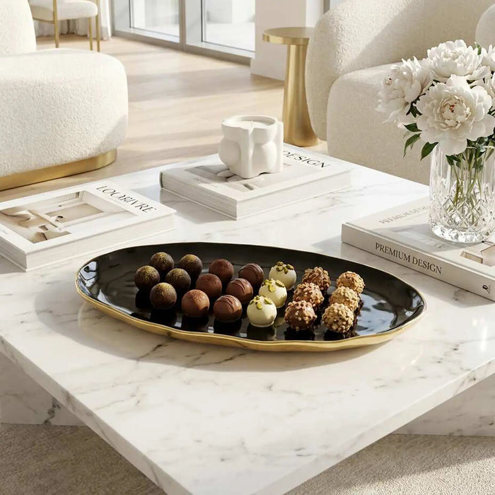 Noir Oval Platter