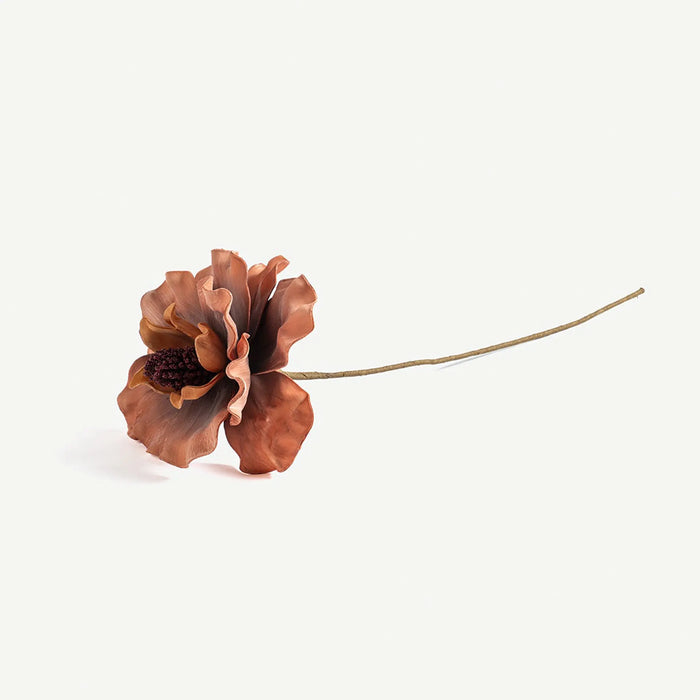 Buttercup Flower Stem -Coral