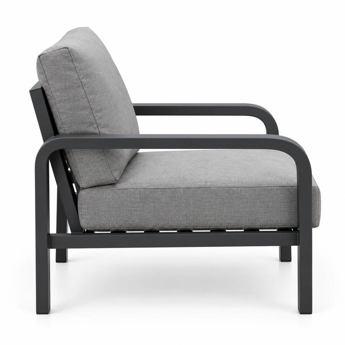 Charcoal Grey 4-Piece Outdoor Sofa Set