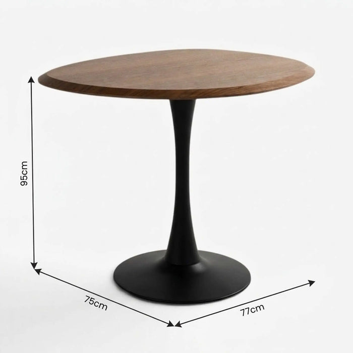 Cyrille 2 Seater Dining Table Walnut