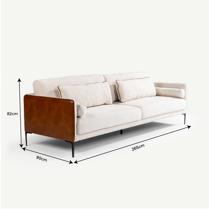 Danny 4 Seater Sofa Beige