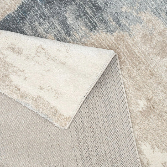 Sahara Modern Abstracts Rug | Washable Modern Rugs Style | Polypropylene + Polyester Area Rug Floor Covering | Indoor Carpet For Living Room Dining Bedroom 160X230cm-Pink Blue