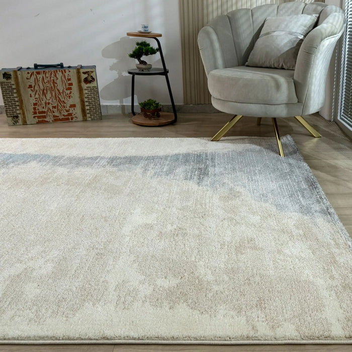 Sahara Modern Abstracts Rug | Washable Modern Rugs Style | Polypropylene + Polyester Area Rug Floor Covering | Indoor Carpet For Living Room Dining Bedroom 160X230cm-Pink Blue