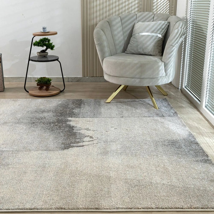 Sahara Modern Abstracts Rug | Washable Modern Rugs Style | Polypropylene + Polyester Area Rug Floor Covering | Indoor Carpet For Living Room Dining Bedroom 200X300cm-Brown-231200400576