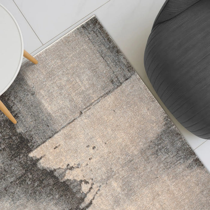 Sahara Modern Abstracts Rug | Washable Modern Rugs Style | Polypropylene + Polyester Area Rug Floor Covering | Indoor Carpet For Living Room Dining Bedroom 200X300cm-Brown-231200400576