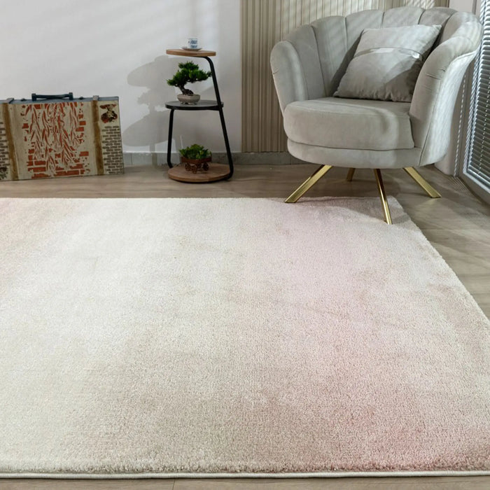 Sahara Modern Abstracts Rug | Washable Modern Rugs Style | Polypropylene + Polyester Area Rug Floor Covering | Indoor Carpet For Living Room Dining Bedroom 200X300cm-Pink