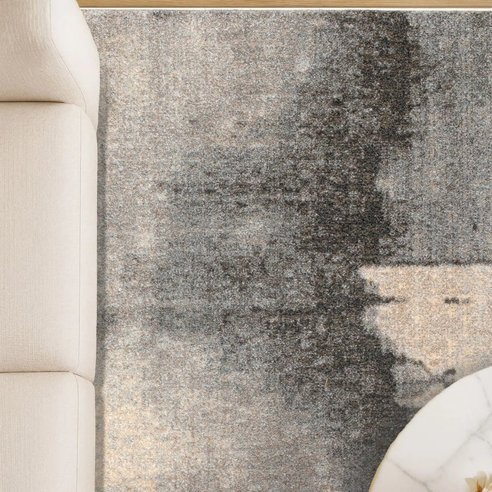 Sahara Modern Abstracts Rug | Washable Modern Rugs Style | Polypropylene + Polyester Area Rug Floor Covering | Indoor Carpet For Living Room Dining Bedroom 240X340cm-Brown-231200400577