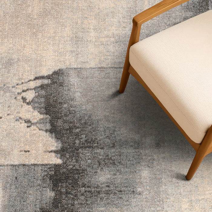 Sahara Modern Abstracts Rug | Washable Modern Rugs Style | Polypropylene + Polyester Area Rug Floor Covering | Indoor Carpet For Living Room Dining Bedroom 240X340cm-Brown-231200400577
