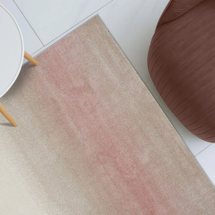 Sahara Modern Abstracts Rug | Washable Modern Rugs Style | Polypropylene + Polyester Area Rug Floor Covering | Indoor Carpet For Living Room Dining Bedroom 240X340cm-Pink