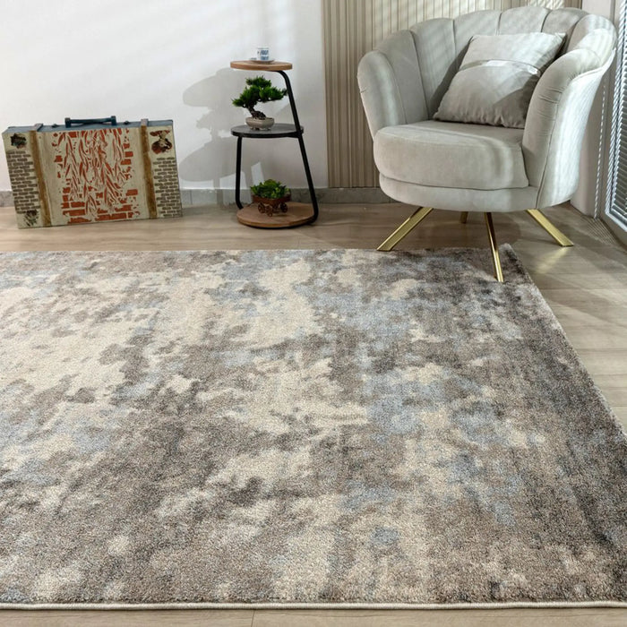 Sahara Modern Distressed Rug | Washable Modern Rugs Style | Polypropylene + Polyester Area Rug Floor Covering | Indoor Carpet For Living Room Dining Bedroom 160X230cm-Multi Color