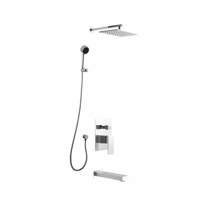 Milano Ind Decent Bath-Shower With Long Shower Rod