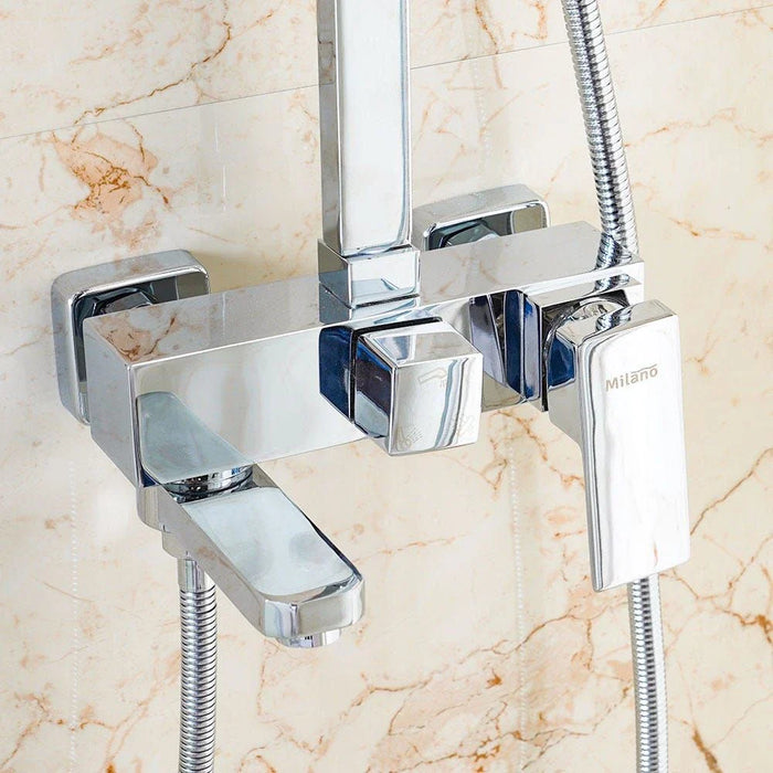 Milano Zia Rain Shower Column Complete Set
