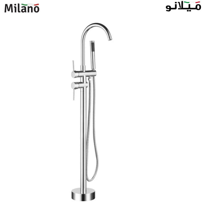 Milano Finn Freestanding Bath-Shower-Mixer Chrome Color