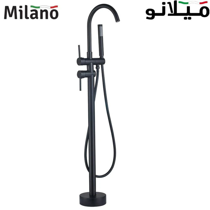 Milano Luxe Roan Freestanding Bath-Shower-Mixer Matt Black Colour-Made In China