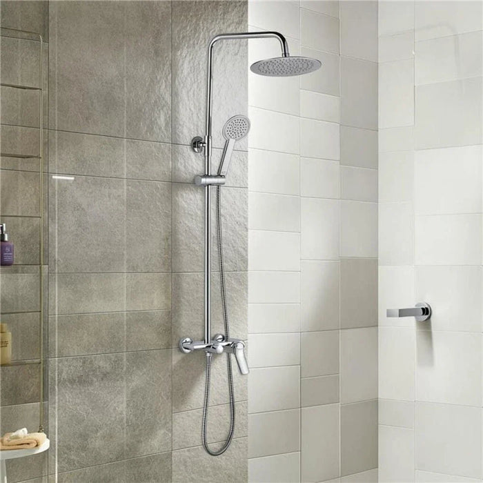 Milano Mita Rain Shower Mixer With Shower Set Chrome Made In China