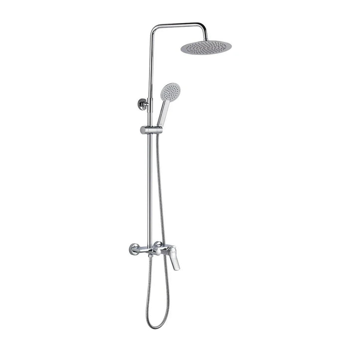 Milano Mita Rain Shower Mixer With Shower Set Chrome Made In China