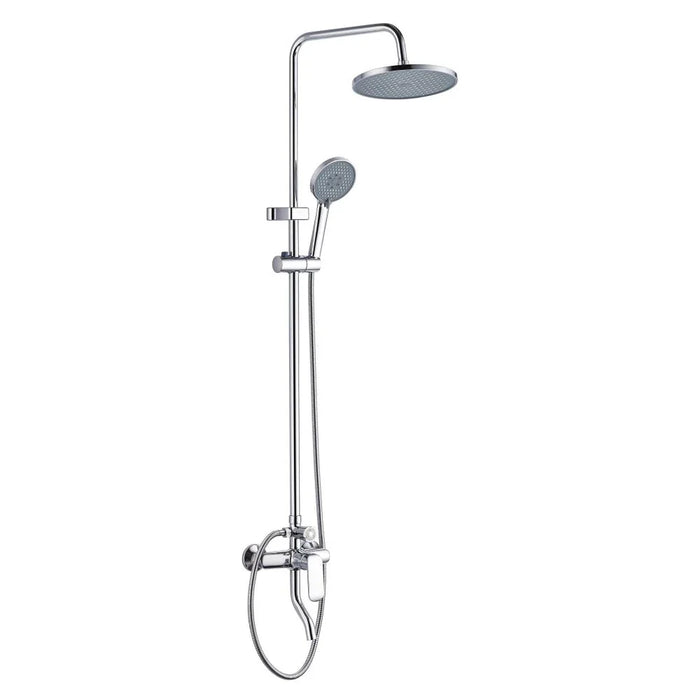 Milano Luxe Curry Rain Shower Complete Set-Rnd Chrome- Made In China