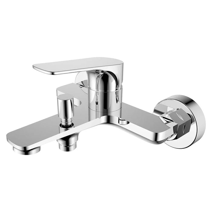 Milano Plus Brown Bath Shower With Shower Mixer Chrome