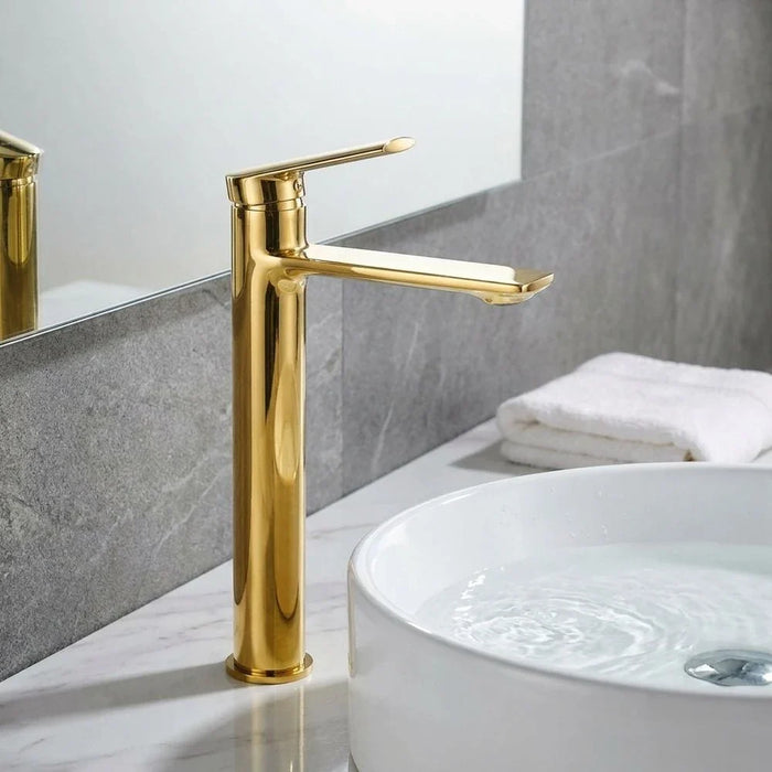 Milano Melz Art Basin Mixer Matt Gold