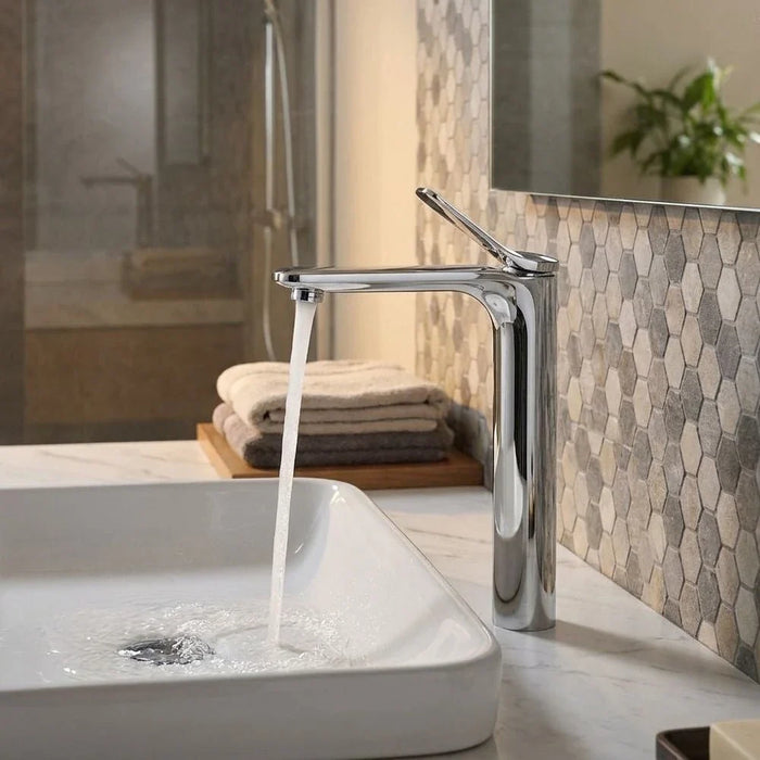 Milano Mita Art Basin Mixer With Pop Up Waste Chrome Made In China