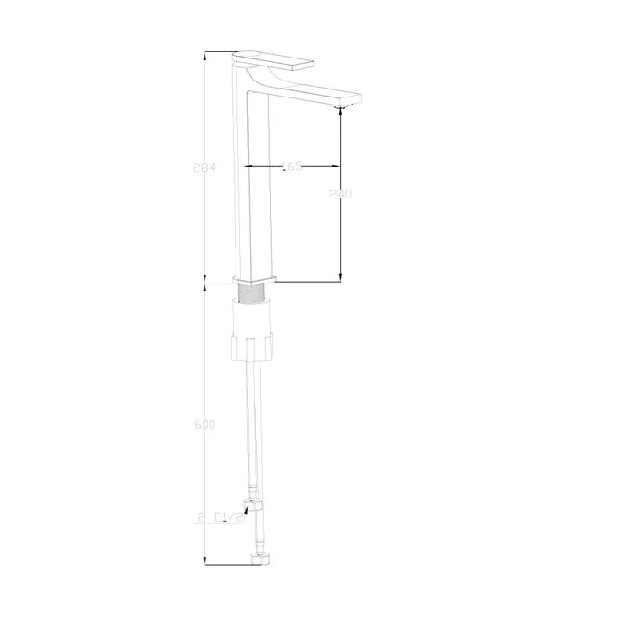 Milano Mila Art Basin Mixer With Pop Up Waste Chrome Ð Made In China