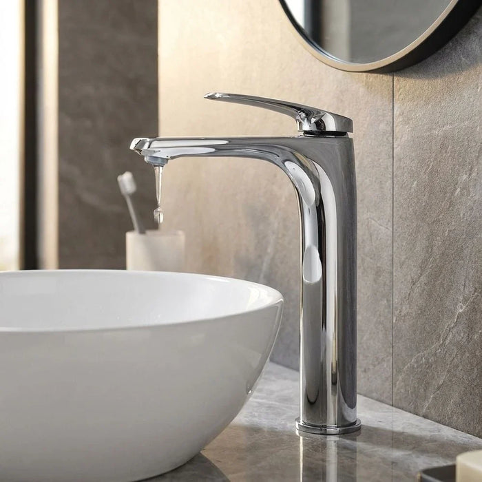 Milano Nico Art Basin Mixer With Pop Up Waste Chrome Ð Made In China