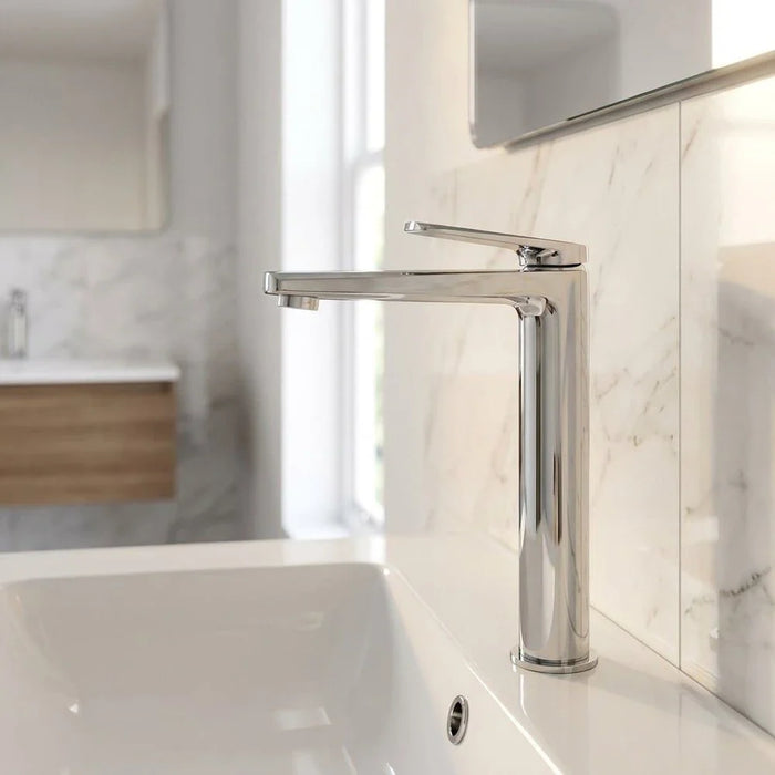 Milano Luxe Dulce Art Basin Mixer Chrome With Pop Up Waste - Made In China