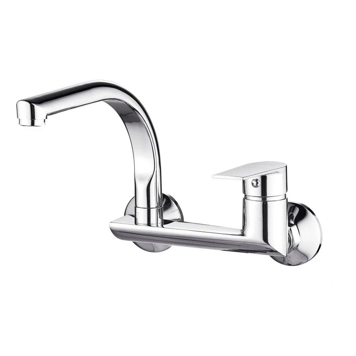 Milano Paolo Wall-Mounted Single Lever Sink Mixer| Modern Bathroom Faucet with Durable Brass Construction & Sleek Contemporary Design for Stylish Sinks