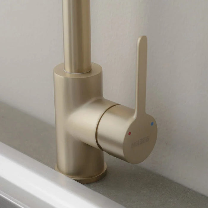 Milano Plus Pia Spring Pullout Sink Mixer Matt Gold-Made In China