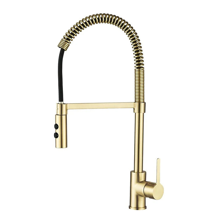 Milano Plus Pia Spring Pullout Sink Mixer Matt Gold-Made In China
