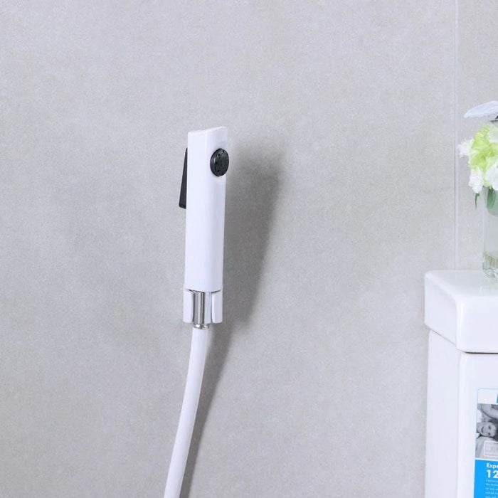 Milano Phantom Shattaf Set | White | Elegant Handheld Bidet Spray, Durable ABS Material, Comfortable Grip, Bathroom Hygiene | 3-Year Warranty