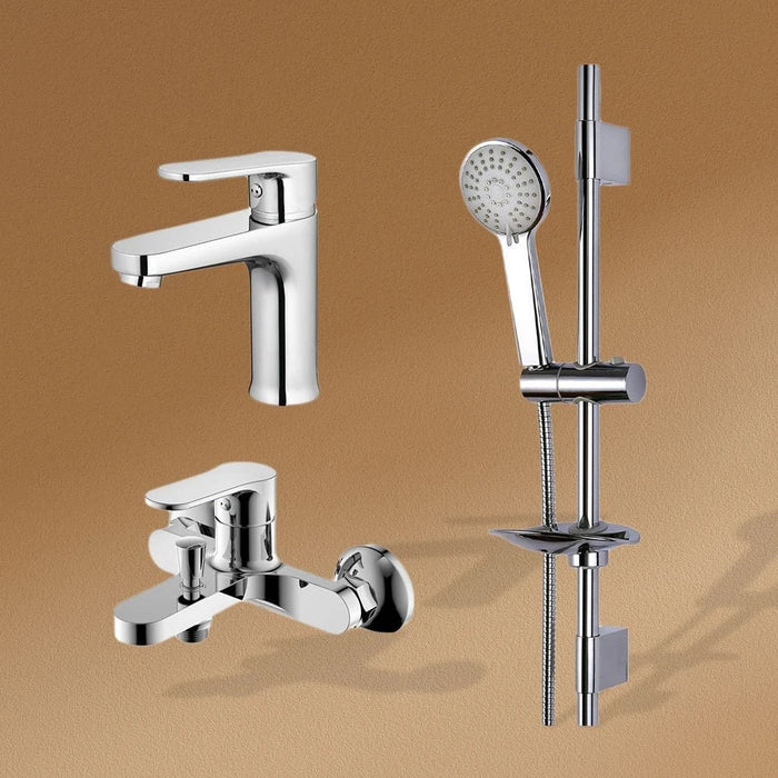 Milano Fira Collection Basin & Shower MixerWith Shower Kit (3Pcs)