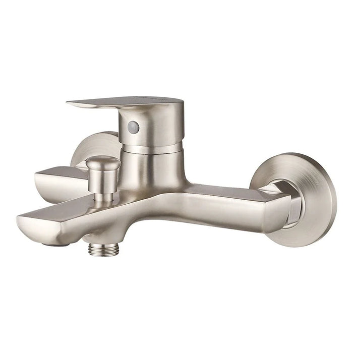 Milano Luxe Bayz Bath Shower Mixer Brush Nickel