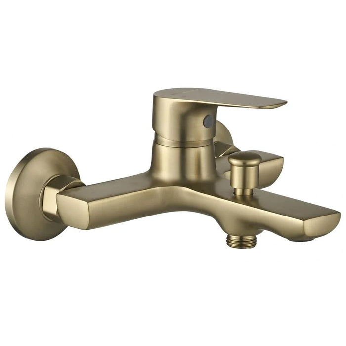 Milano Plus Bayz Plus Bath Shower Mixer Durable Brass Construction & Sleek Modern Design | Matt Gold