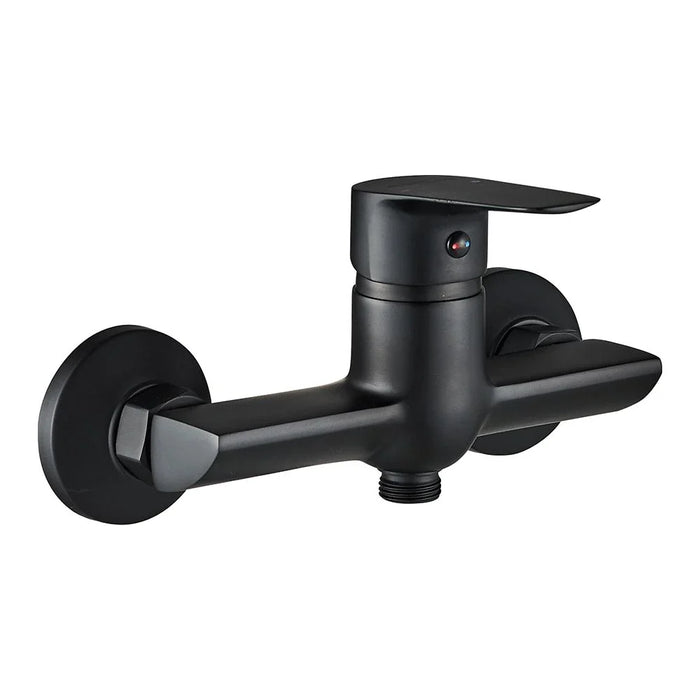 Milano Luxe Bayz Wall Shower Mixer Blk
