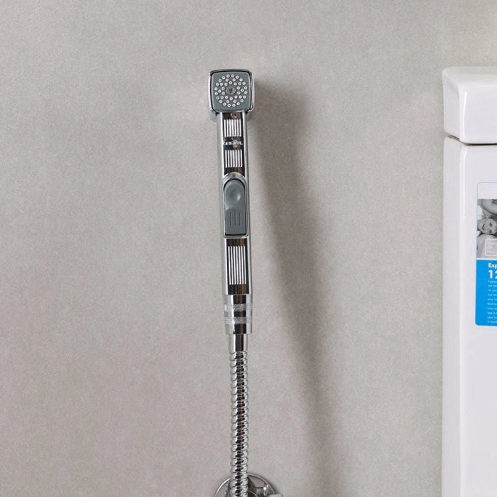 Milano Square Shattaf | Chrome | Sleek Handheld Bidet Spray, Modern Square Design, Durable Chrome Finish | 3-Year Warranty