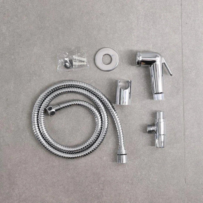 Milano Deluxe Shattaf Chrome With Angle Valve