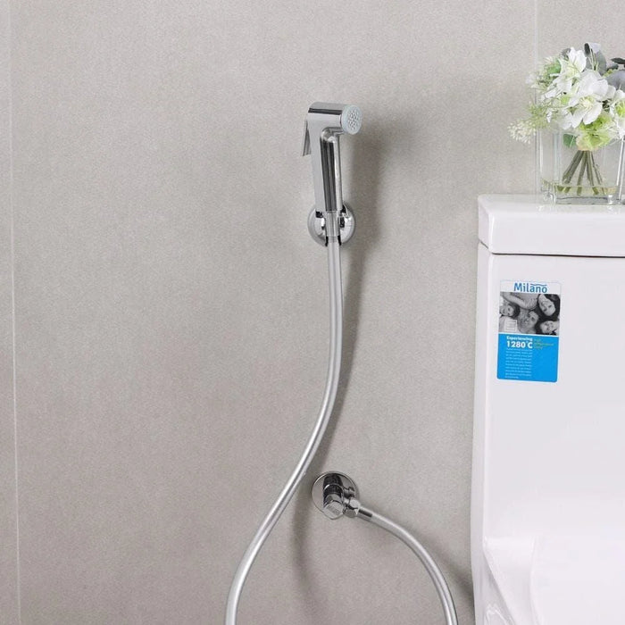 Milano Kevon Shattaf Set | Modern Handheld Bidet Spray, Durable Build, Stylish Bathroom Hygiene Solution | 3-Year Warranty