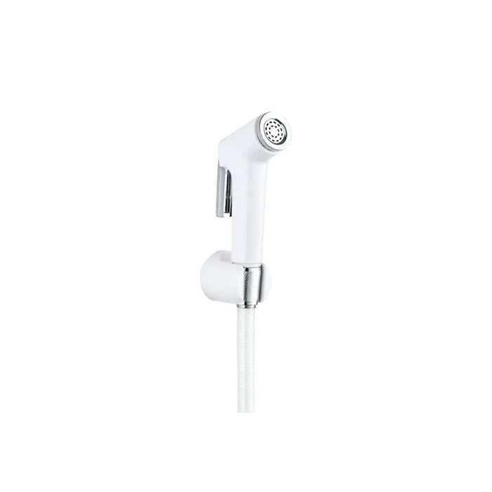 Milano Plus Royal Shattaf Set| Premium Handheld Hose & Holder| PVC Finish, Leak-Proof Design, Ideal for Bathroom Hygiene & Comfort | White | 3-Year Warranty