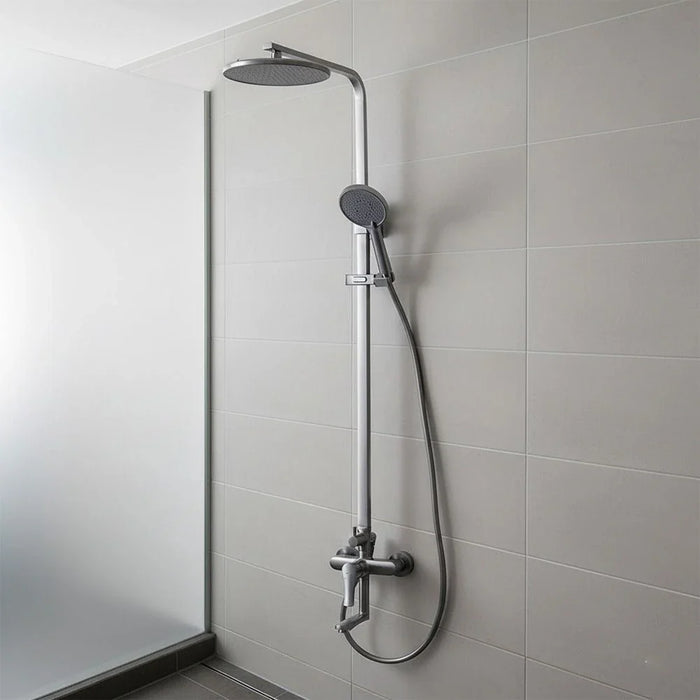 Milano Charming Rain Shower 3 Function Sq. Column-Complete Set Matt Black