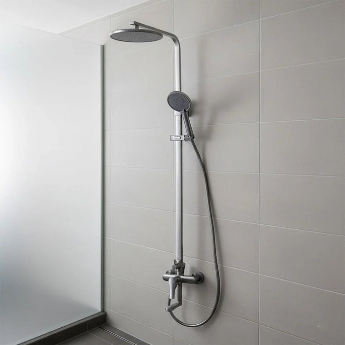 Milano Charming Rain Shower 3 Function Sq. Column - Complete Set Gun Metal