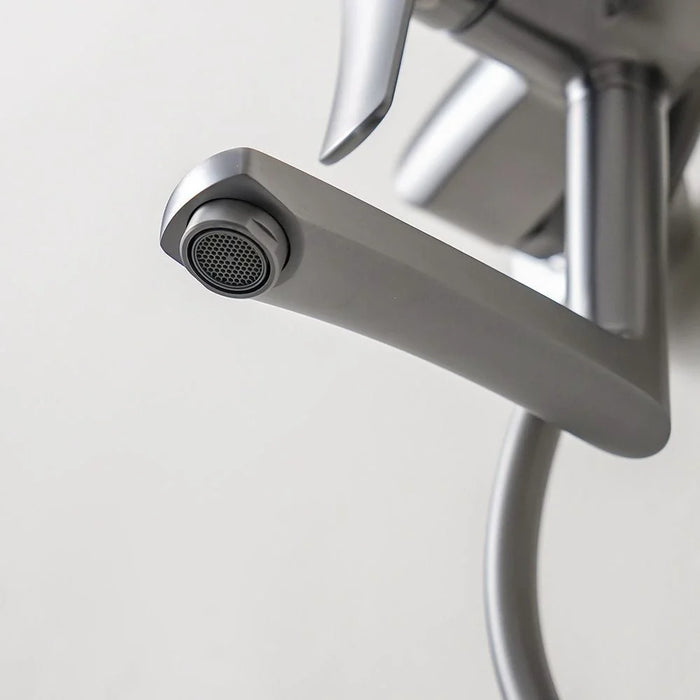 Milano Charming Rain Shower 3 Function Sq. Column - Complete Set Gun Metal