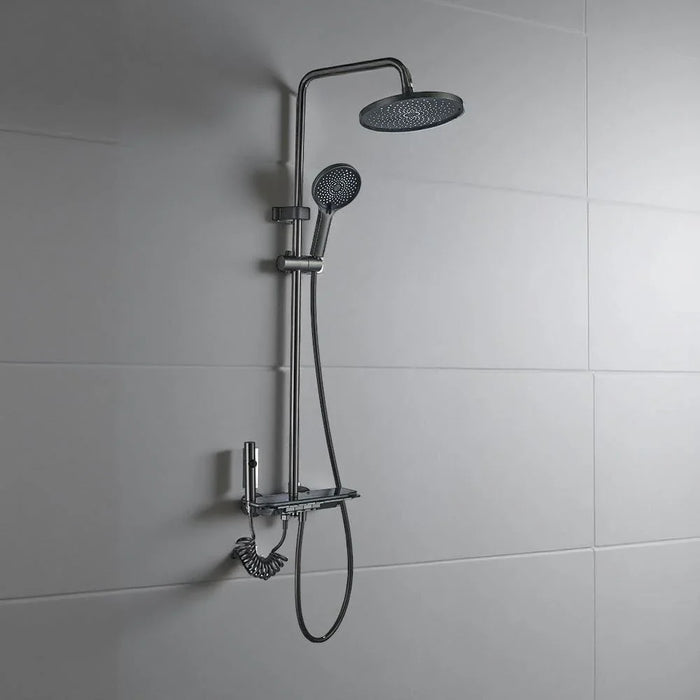 Milano Plus Piano Rain Shower Round Gun Grey-Made In China