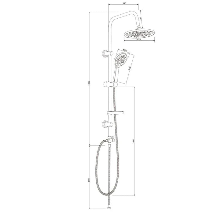 Milano Lucia Shower Column-Rnd-Made In China