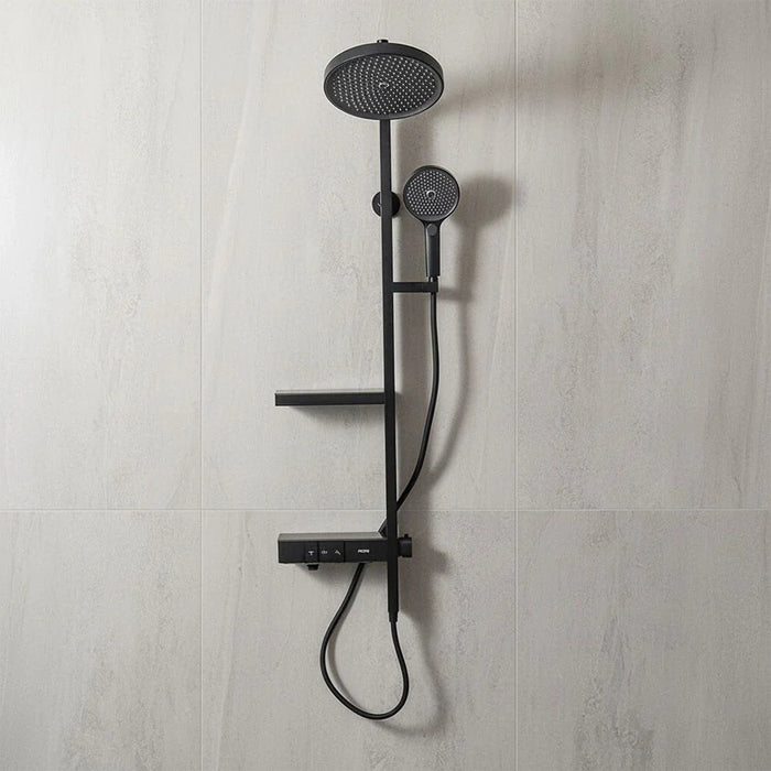 Milano Aston Shower Panel-Velvet Black