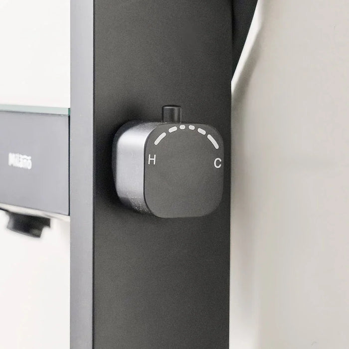 Milano Aston Shower Panel-Velvet Black