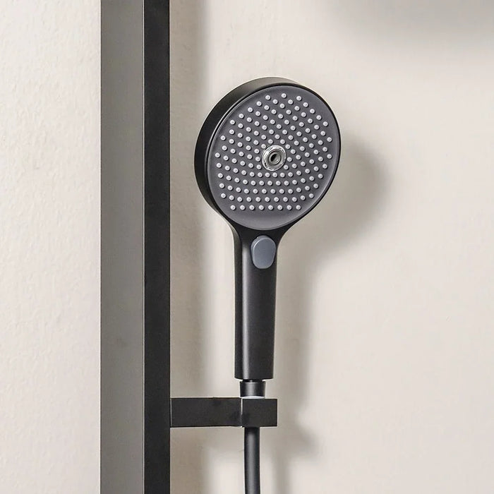 Milano Aston Shower Panel-Velvet Black